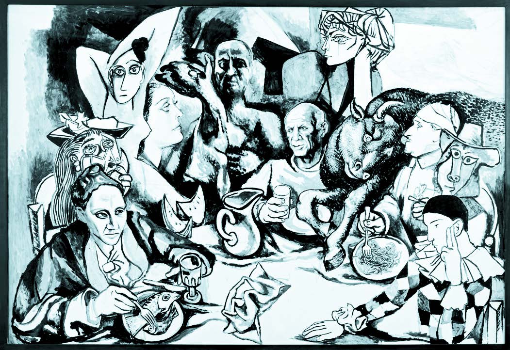 Renato Guttuso – Das Gastmahl, Il convivio: Picasso e suoi personaggi, 1973 © VG Bild-Kunst, Bonn 2016