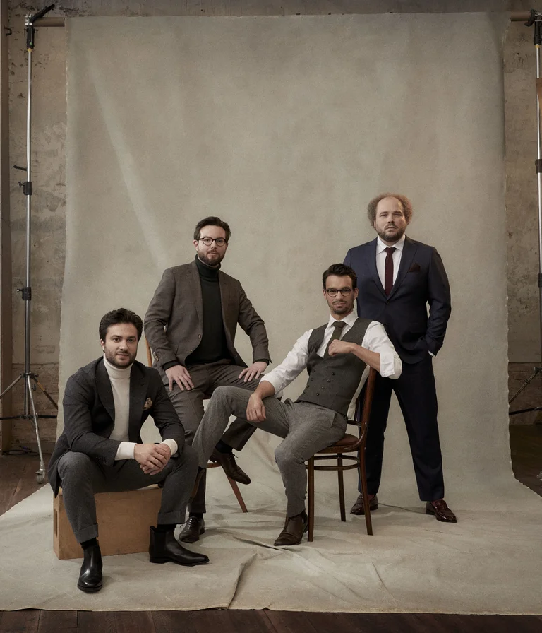 Goldmund Quartett: Raphael Paratore, Violoncello – Florian Schötz, Violine – Christoph Vandory, Viola – Pinchas Adt, Violine